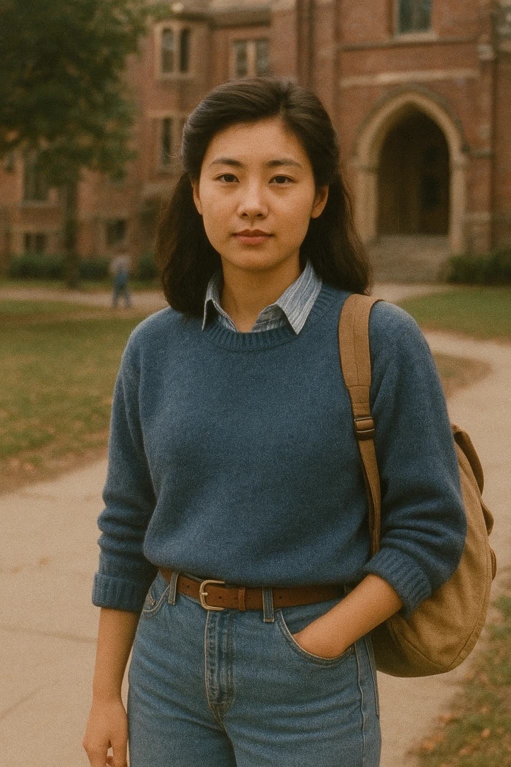 Relive 1980s College Nostalgia: Vintage Campus Portraits & Retro Yearbook Styles