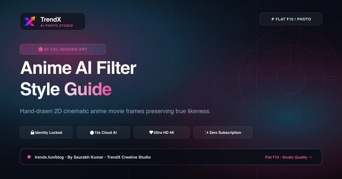 Anime AI Photo Filter: Turn Any Photo into a 2D Hand-Drawn Studio Anime Frame