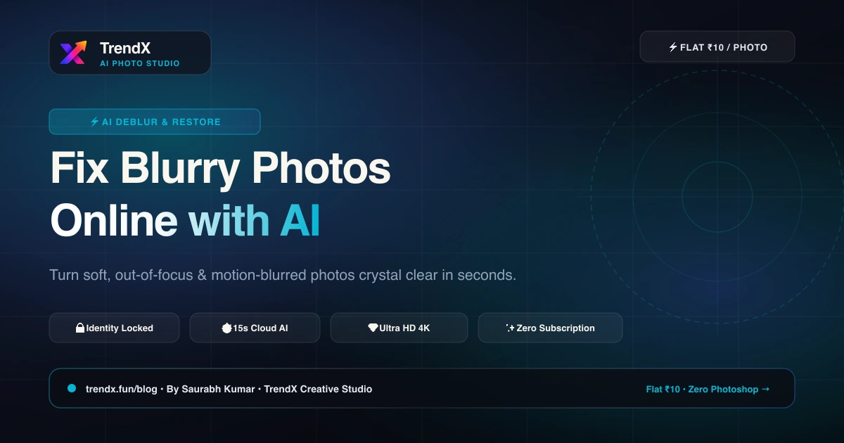 How to Fix Blurry Photos Online with AI (No Photoshop Needed)